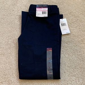 Girls 7 French toast navy twill bootcut pant